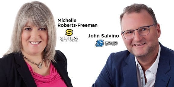 MichelleFreeman_JohnSalvinoWELCOME Local News Source press release about new real estate agents at Stephens Real Estate.