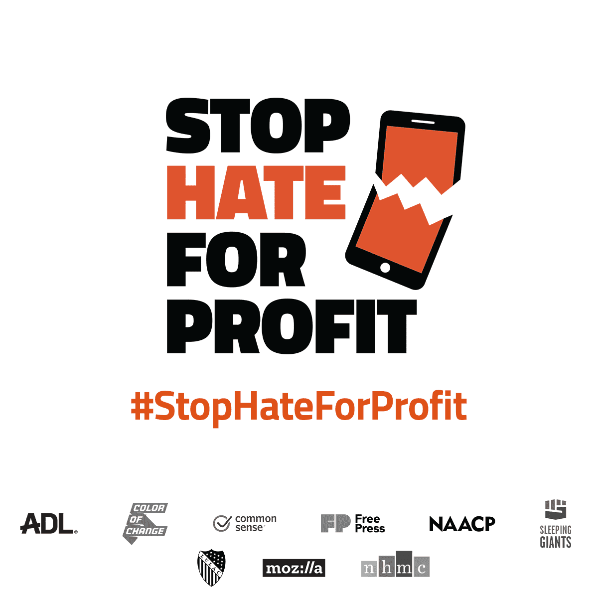 SHFP_Instagram_Orange_6 Local News Source press release of STOP HATE FOR PROFIT
