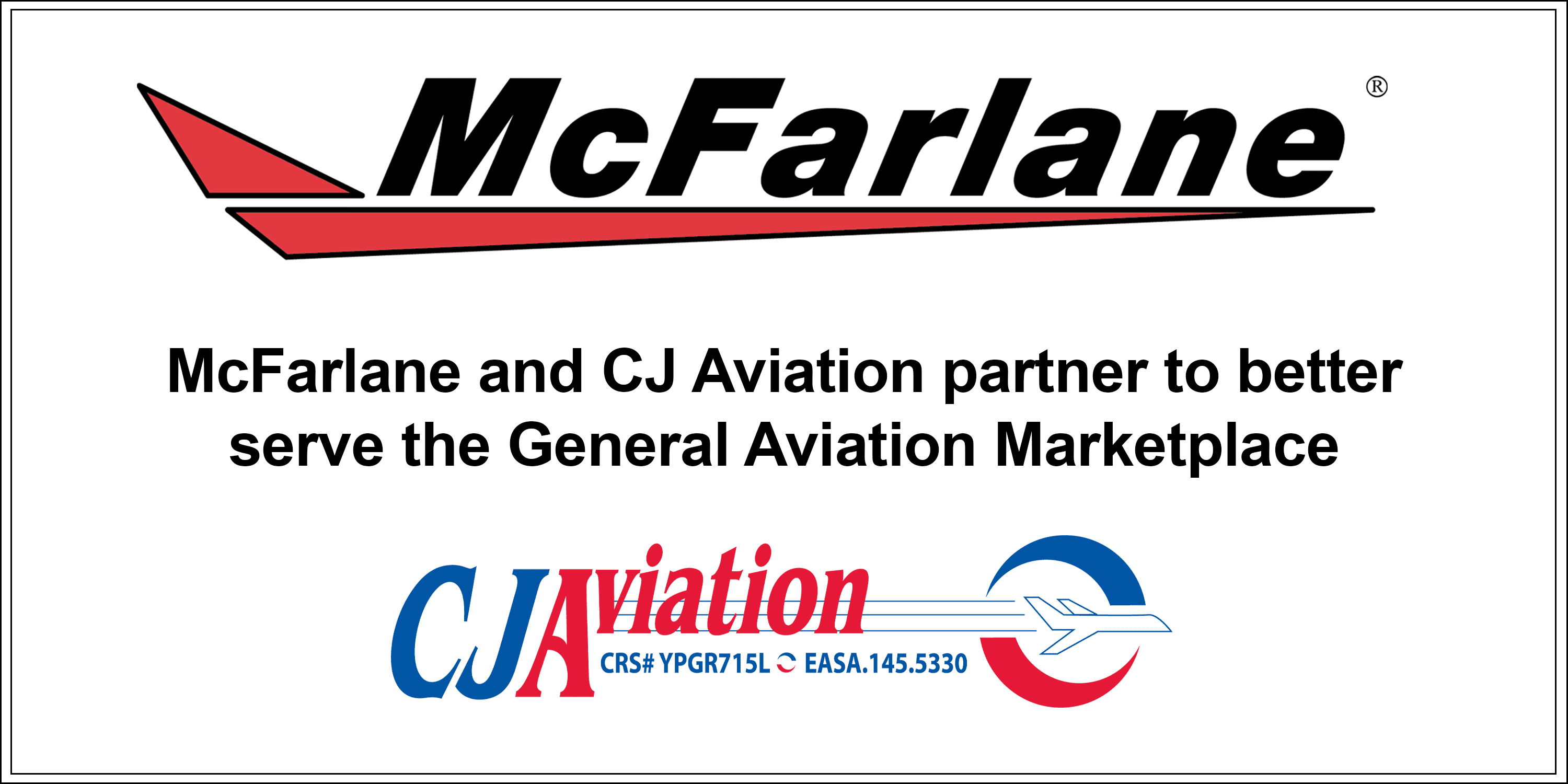CJ McFarlane Local News Source press release of MvFarlane and CJAviation.
