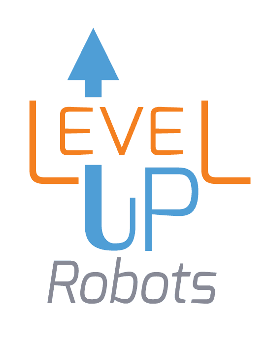LevelUpRobotLogoWhite Local News Source press release about Level Up Robots.